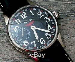 Vintage Molniya Molnia Soviétique Urss Russe Montre Bracelet Mécanique Originale Homme