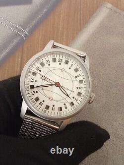 Vintage Raketa 24h Polaire Automatique Cadran Russe pour Homme de l'Union Soviétique Rare 20ème siècle