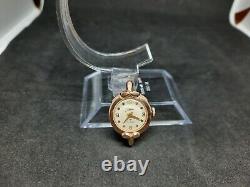 Vintage Soviet Ladies Or 583 Wrist Watch Era 17 Jewels Rare Retro Old Urss