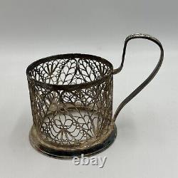 Vintage Urss Podstakannik Tea Glass Holder Russie Soviet Cup Holder Lot De 4