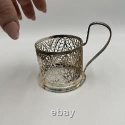Vintage Urss Podstakannik Tea Glass Holder Russie Soviet Cup Holder Lot De 4