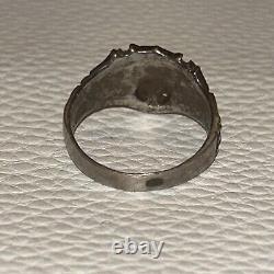 ( russe) Bague en argent 875 testée de la marine militaire de l'URSS CCCP Union soviétique Vtg