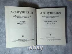 Œuvres complètes de Pouchkine, ensemble de 8 volumes, littérature russe, URSS 1967